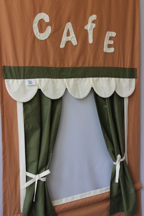 Theater - Cafe with Green Curtains