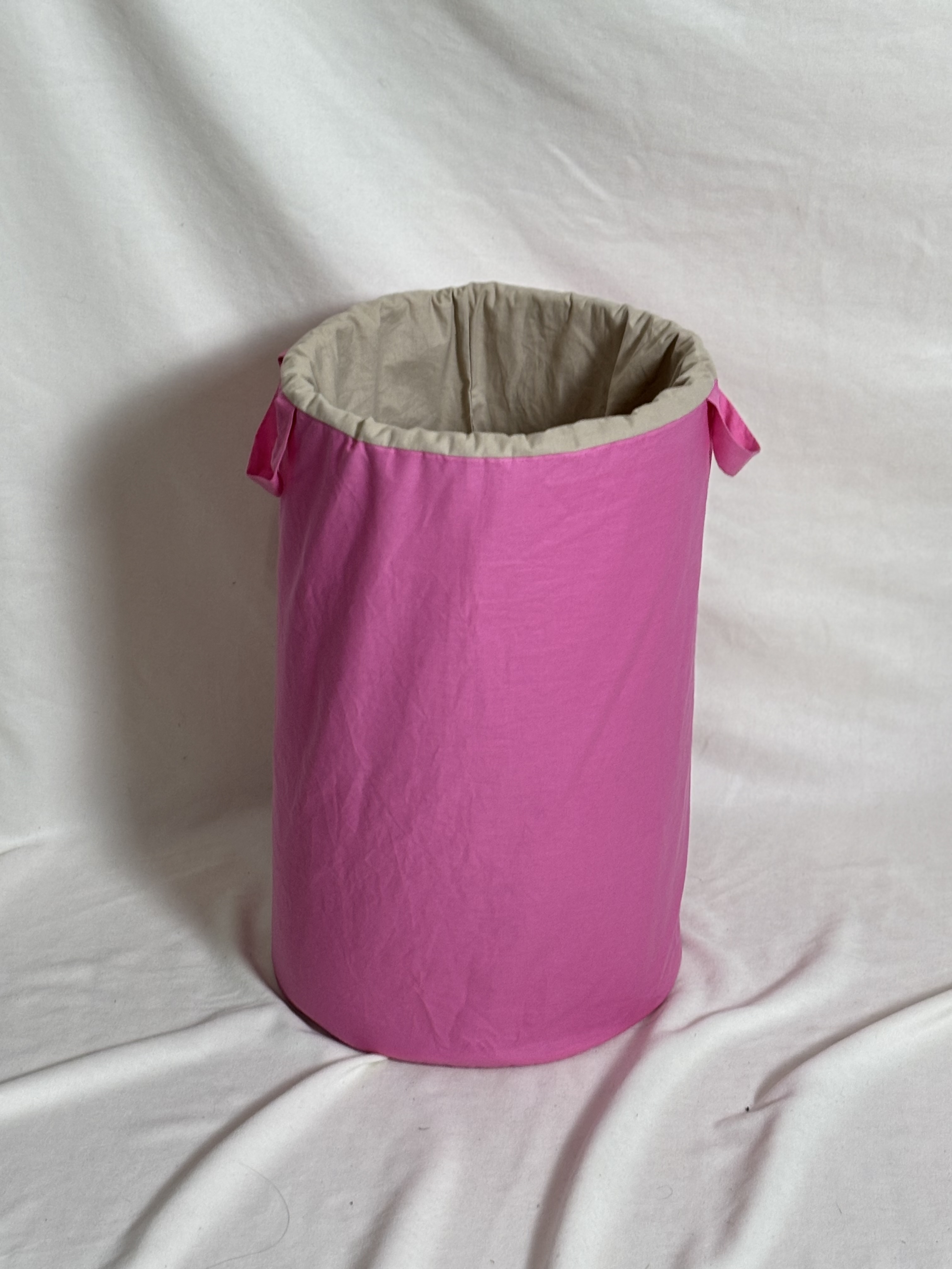 Pink tent with storage