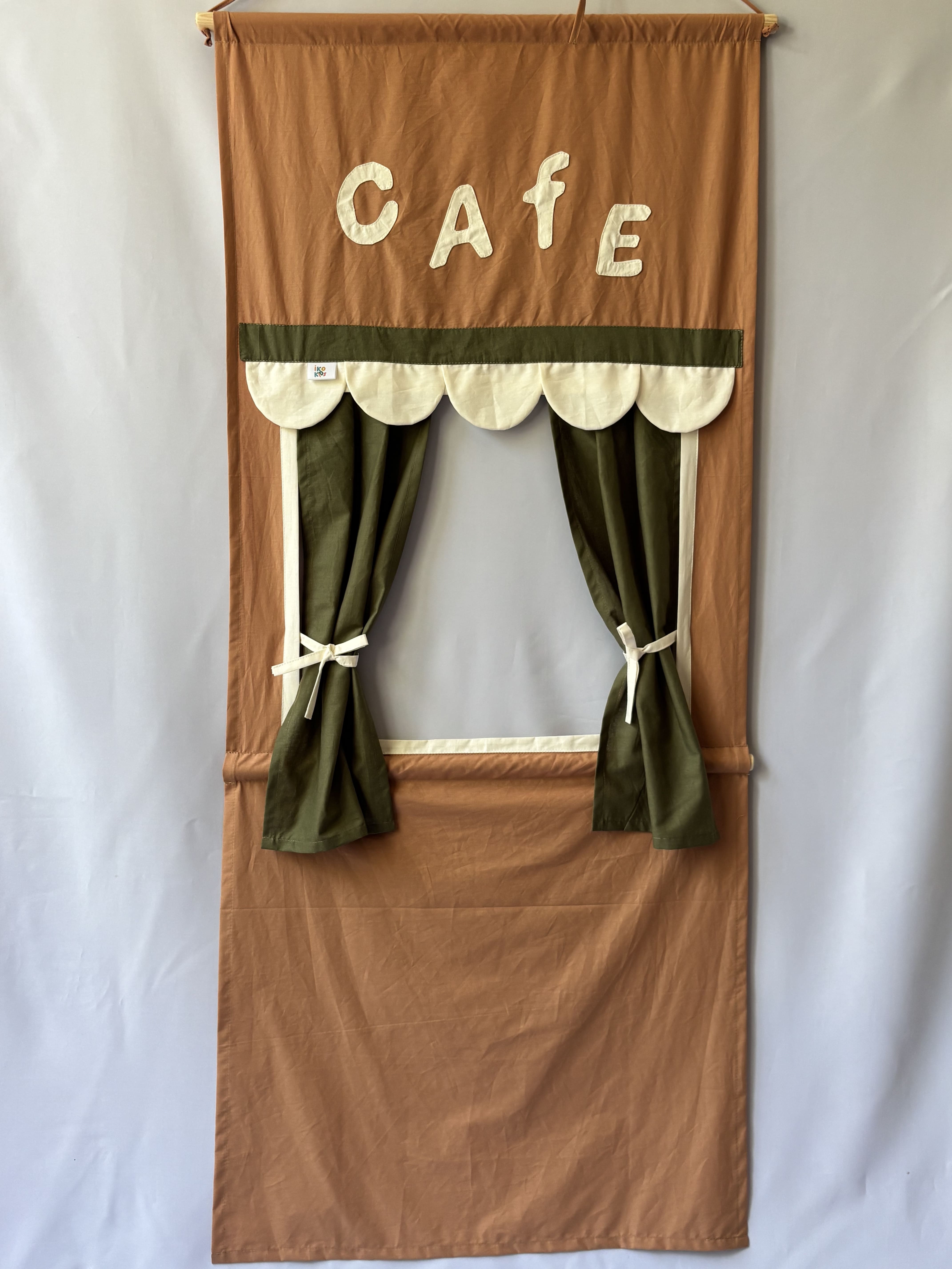 Theater - Cafe with Green Curtains